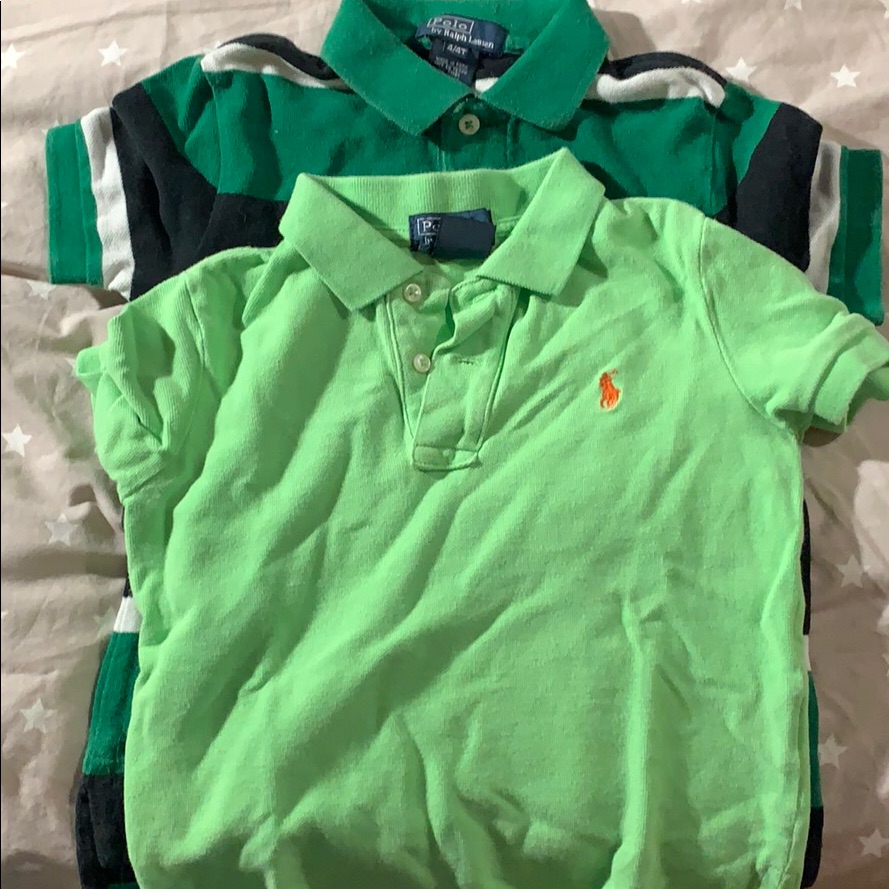 Ralph Lauren Polo Shirts Green Team